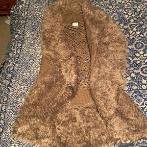 Brown cardigan